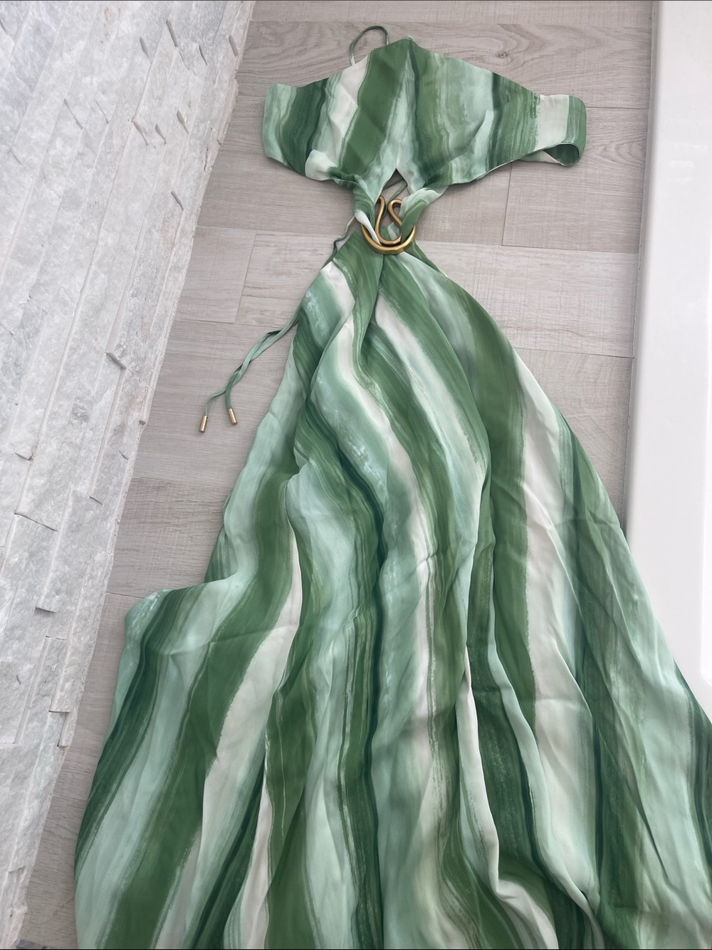 CULT GAIA Esmeralda Dress - Calla Lilly Painted Stripe - Picture 7 of 9